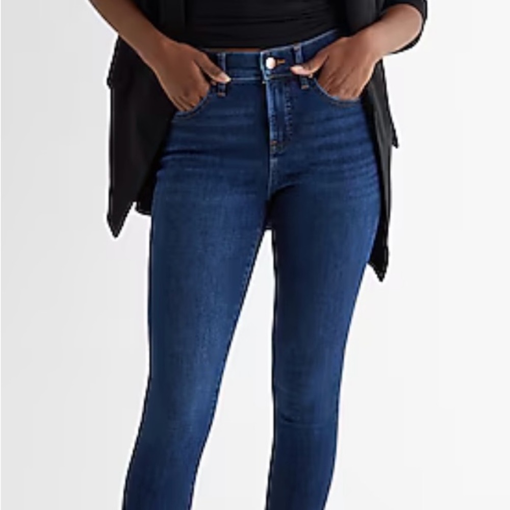 Express Mid Rise Skinny Jeans